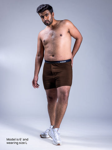 Men Boxers Umber Front