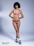 Women Adjustable Triangle Bra Almond Nude Front