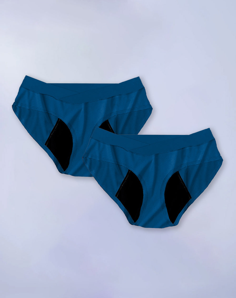 PURESOFT MATERNITY COMFORT PANTY - PACK OF 2 - BLUE CURACAO