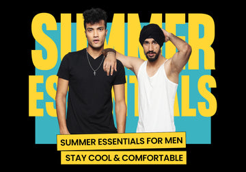 Summer Essentials for Men: Round Neck Tees, V-Neck Tees, and Vests – Stay Cool and Comfortable with the Best Styles Online