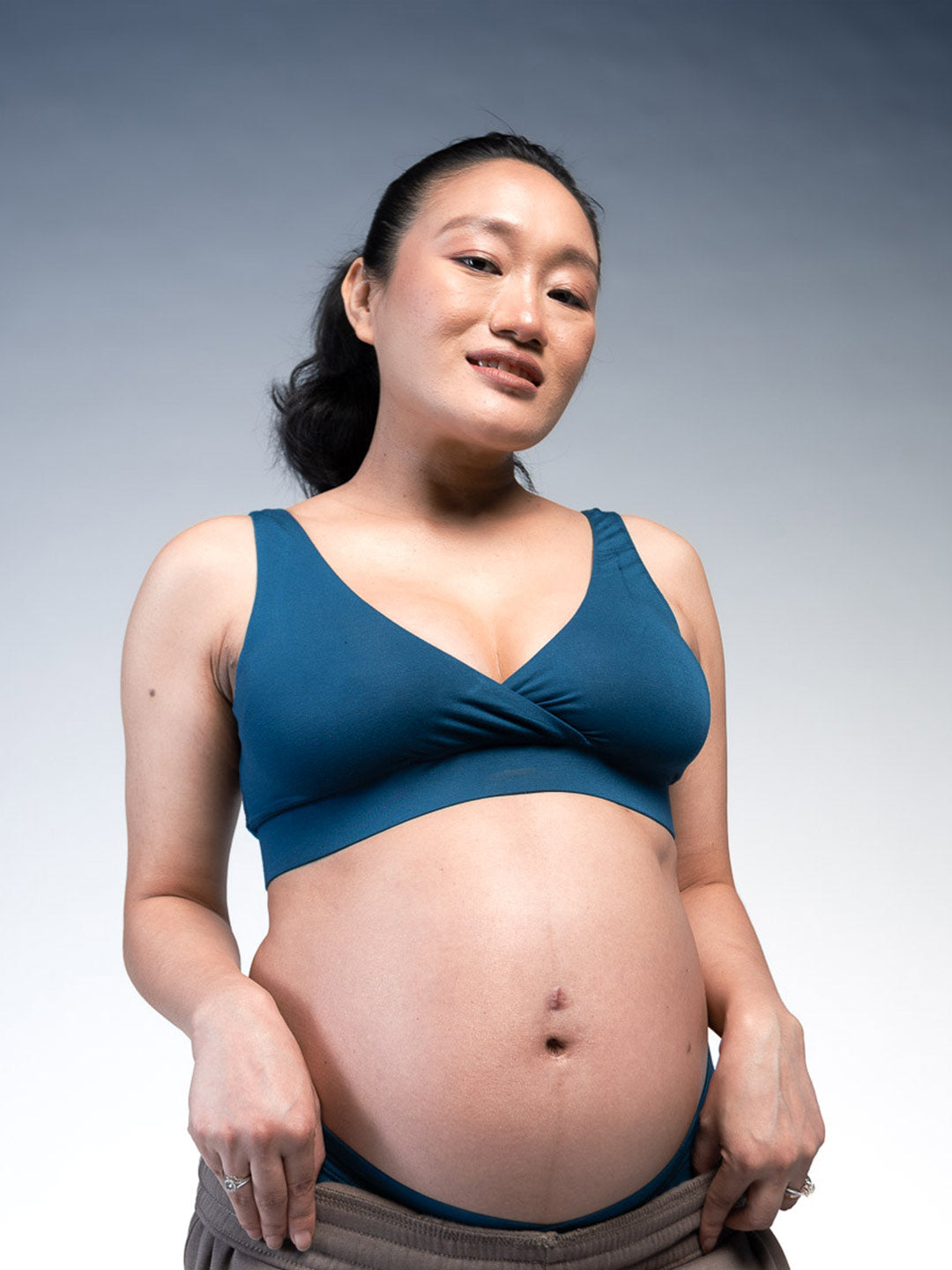 Maternity Nursing Bra - Blue Curacao