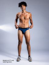 Men Briefs Blue Curacao Front
