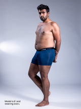 Men Boxer Briefs Blue Curacao Front
