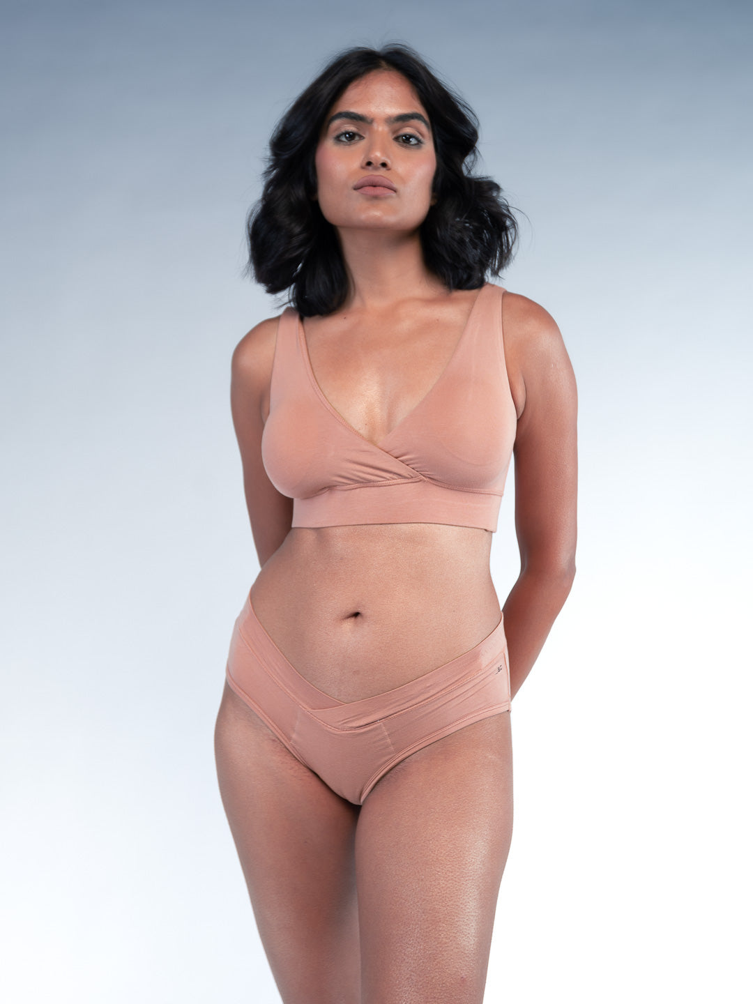 Women Maternity & After Delivery Panty Almond Nude Front