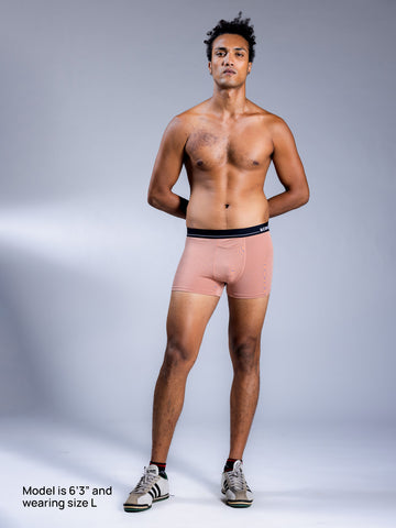 Men Trunks Almond Nude Front