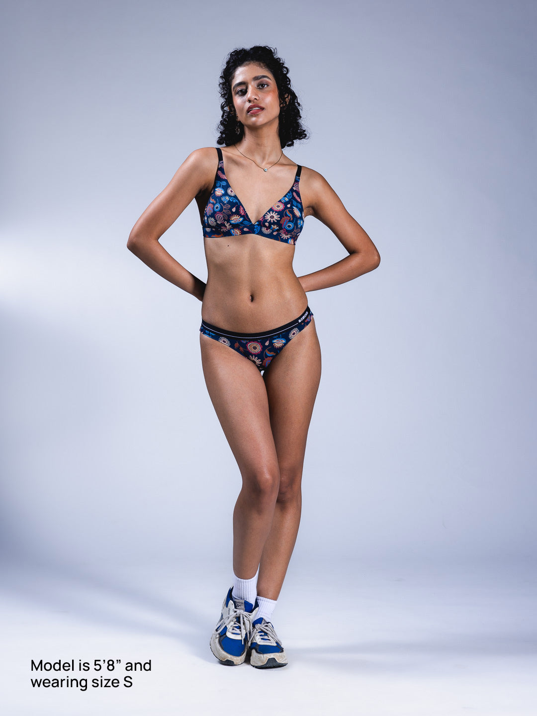Women Adjustable Triangle Bra Indica Dreams Front