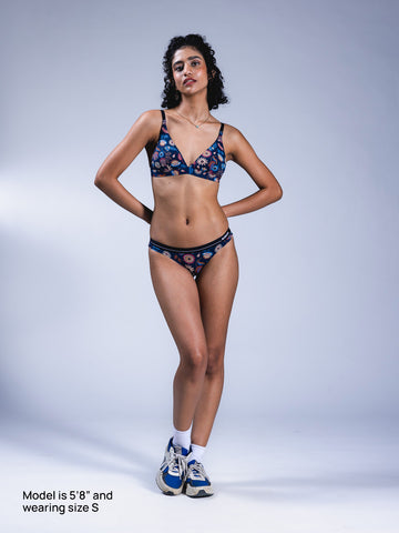 Women Adjustable Triangle Bra Indica Dreams Front