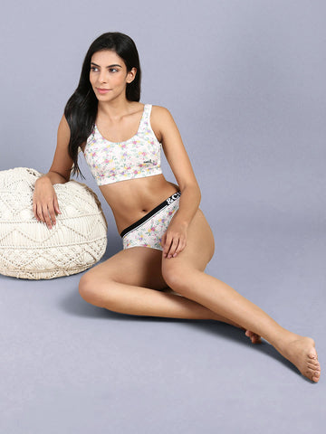 WOMEN'S HIPSTER BRIEF - PACK OF 3 - SOLIDS & PRINTS