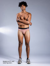 Men Briefs Almond Nude Front
