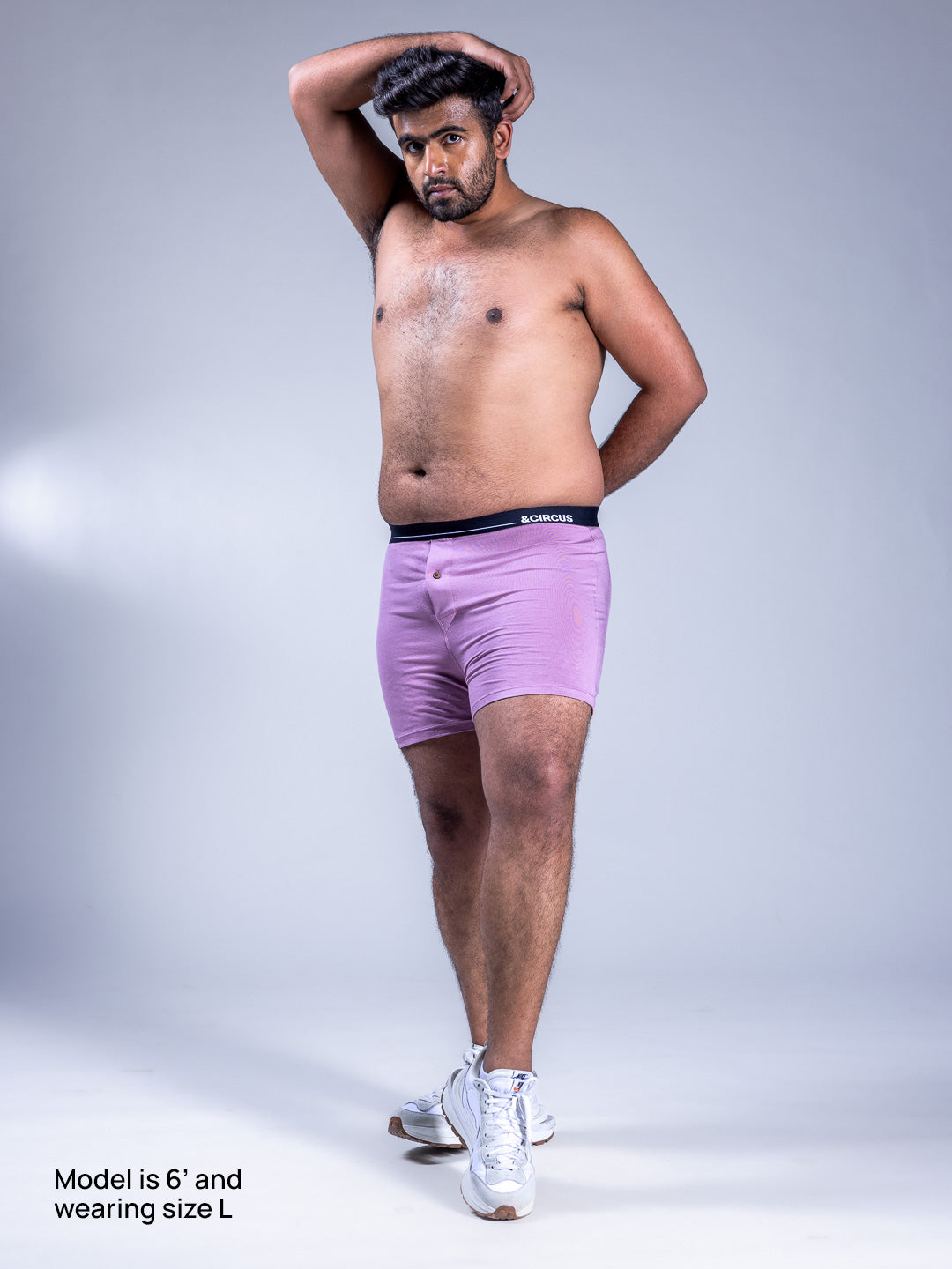 Men Boxers Opera Mauve Front