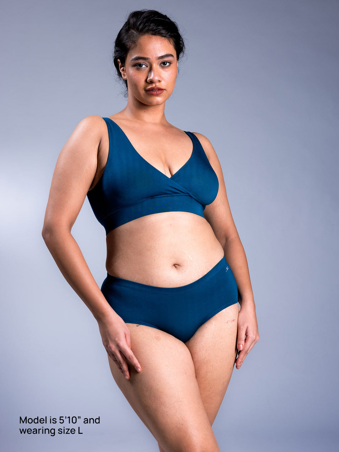 Women Bare Hipsters Blue Curacao Front