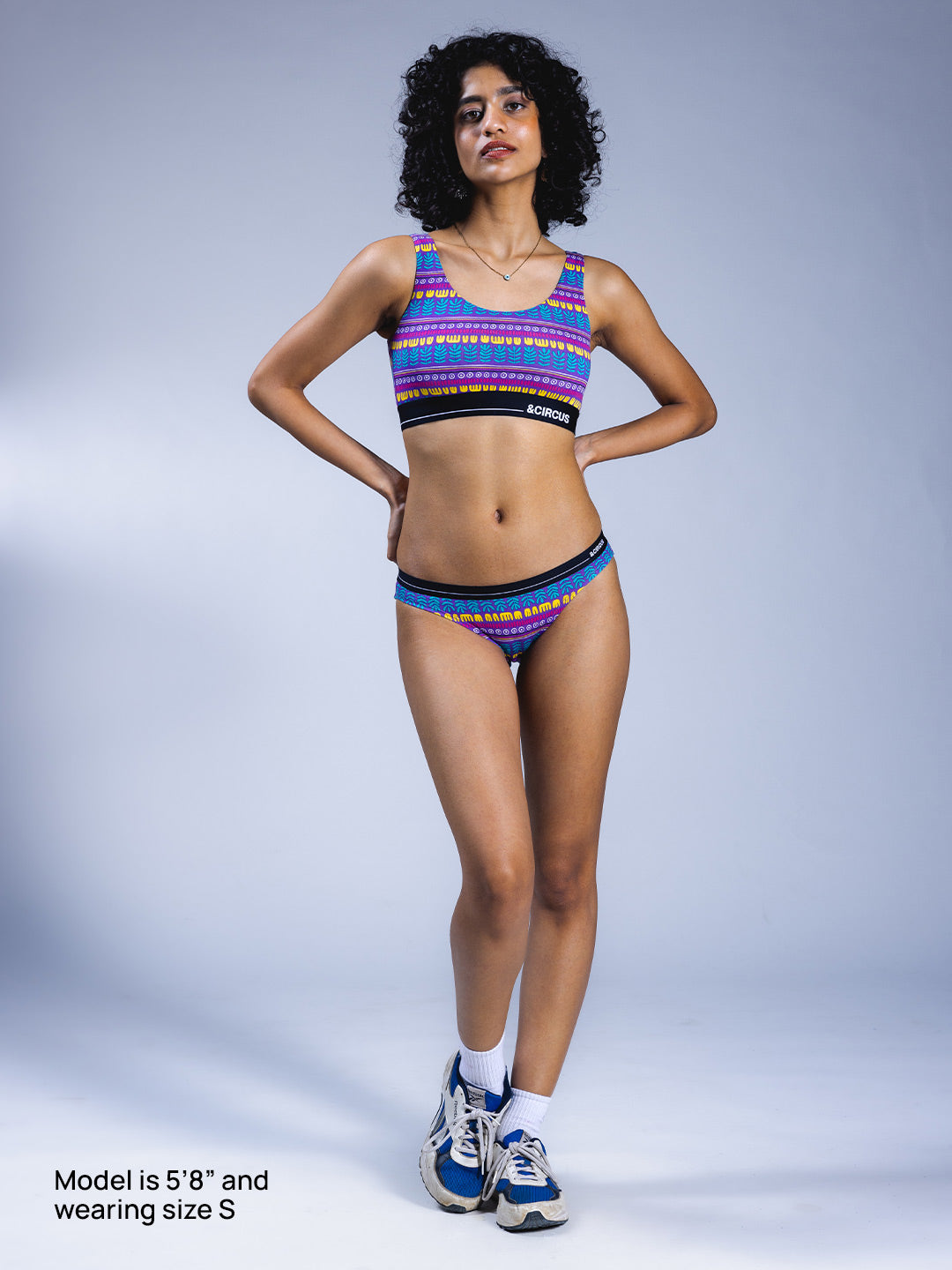 Women Bikini Briefs Botswana Blues Front