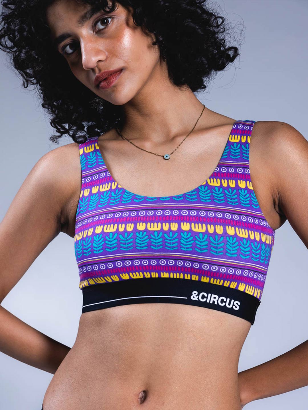 U-Back Lounge Bralette - Botswana Blues