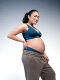Women Maternity & Nursing Bra Blue Curacao Right Close Up