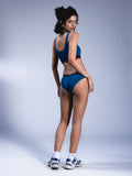 Women Bikini Briefs Blue Curacao Back