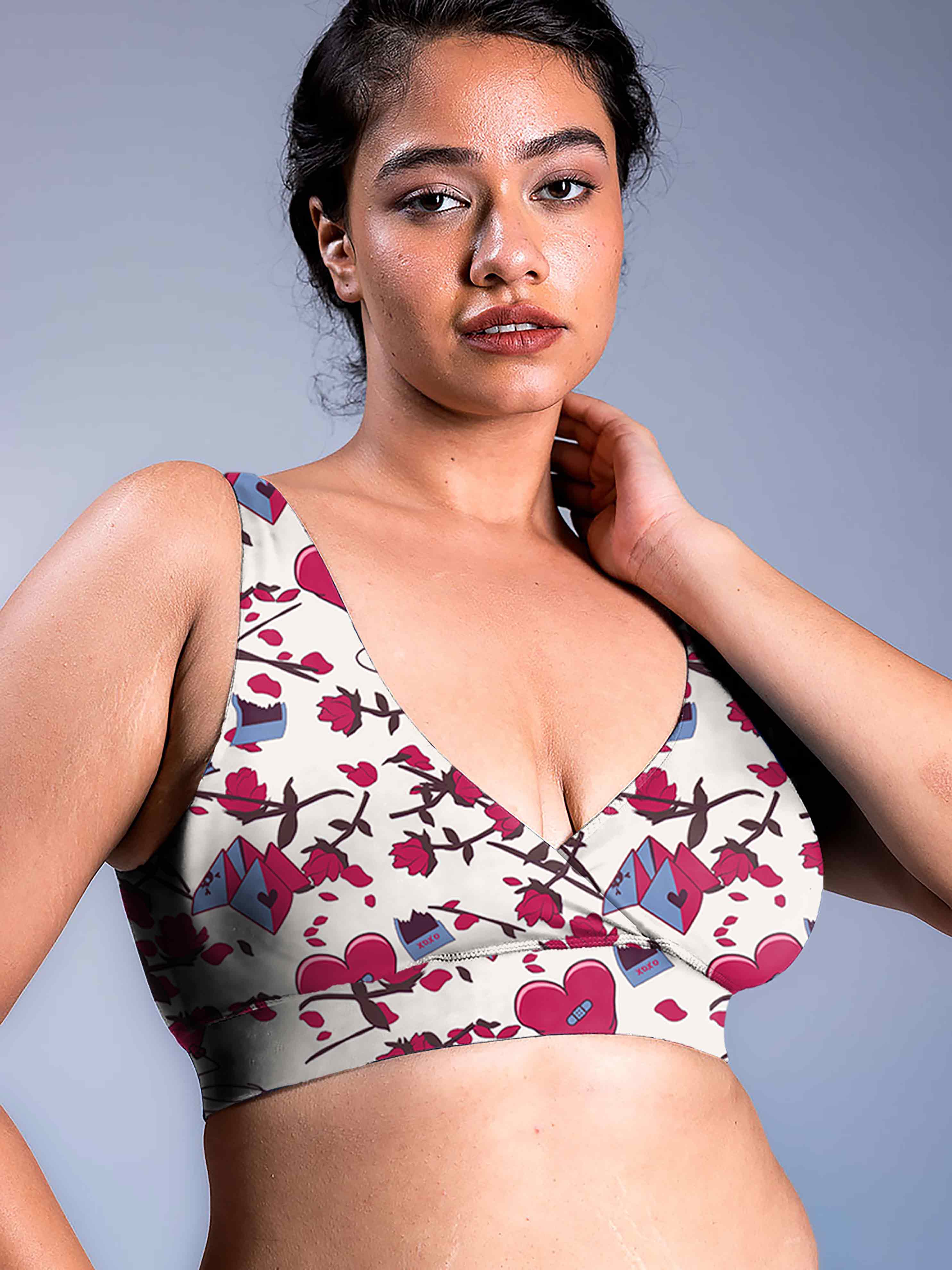 Padded Plunge Bra - Toxic