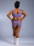 Women Boyshorts Botswana Blues Back 