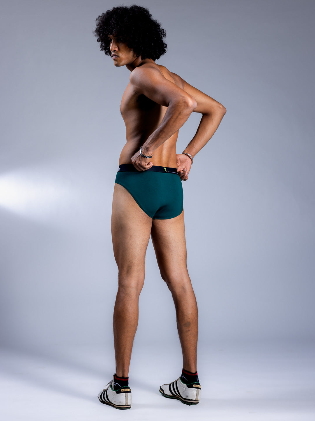 Men Briefs Racing Green Back