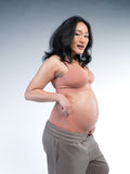 Women Maternity & Nursing Bra Almond Nude Right Close Up
