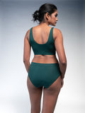 Women Maternity & After Delivery Panty Racing Green Back