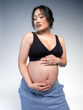 Women Maternity & Nursing Bra Onyx Left Close Up