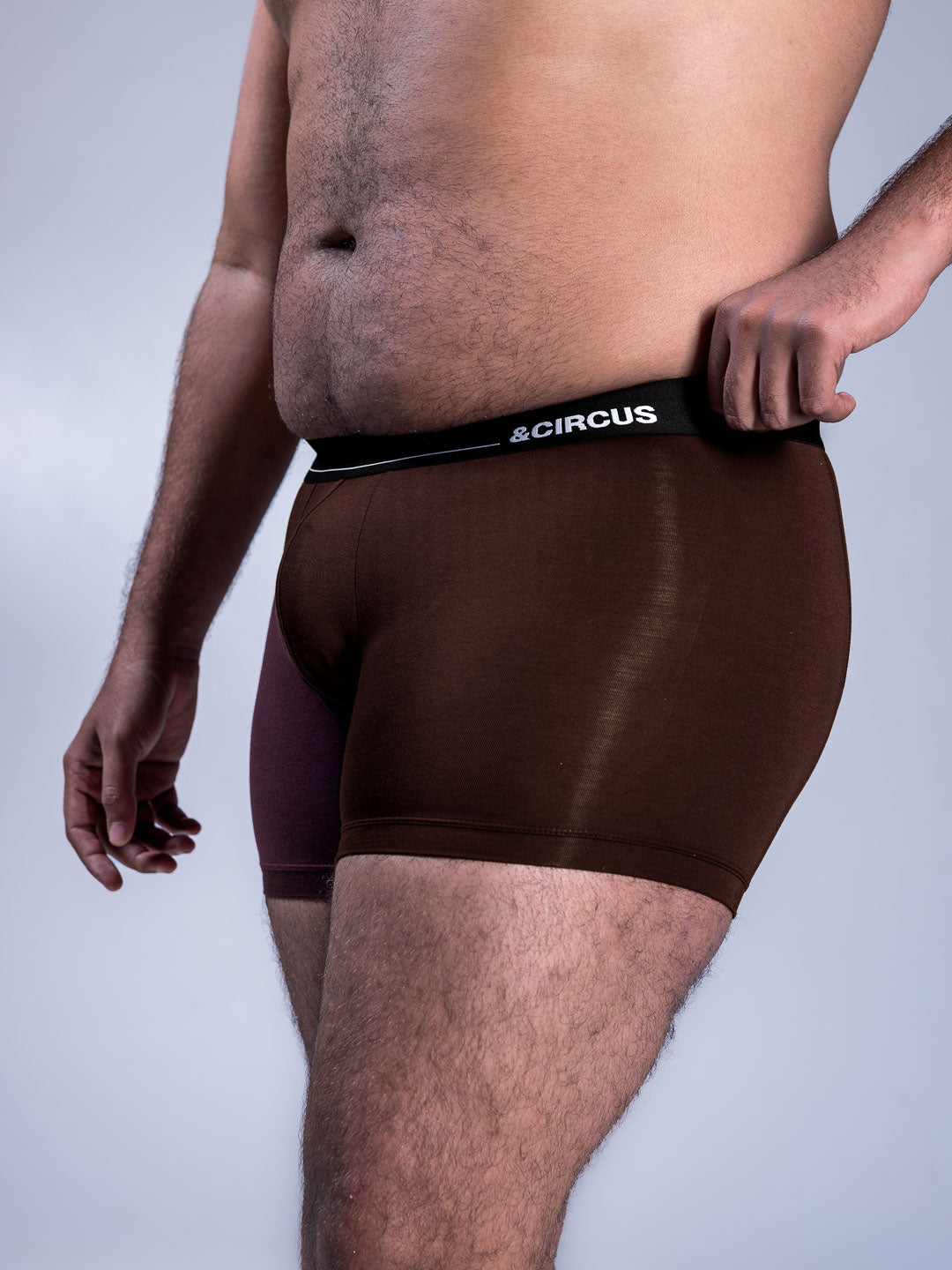 Men Boxer Briefs Umber Left Close Up