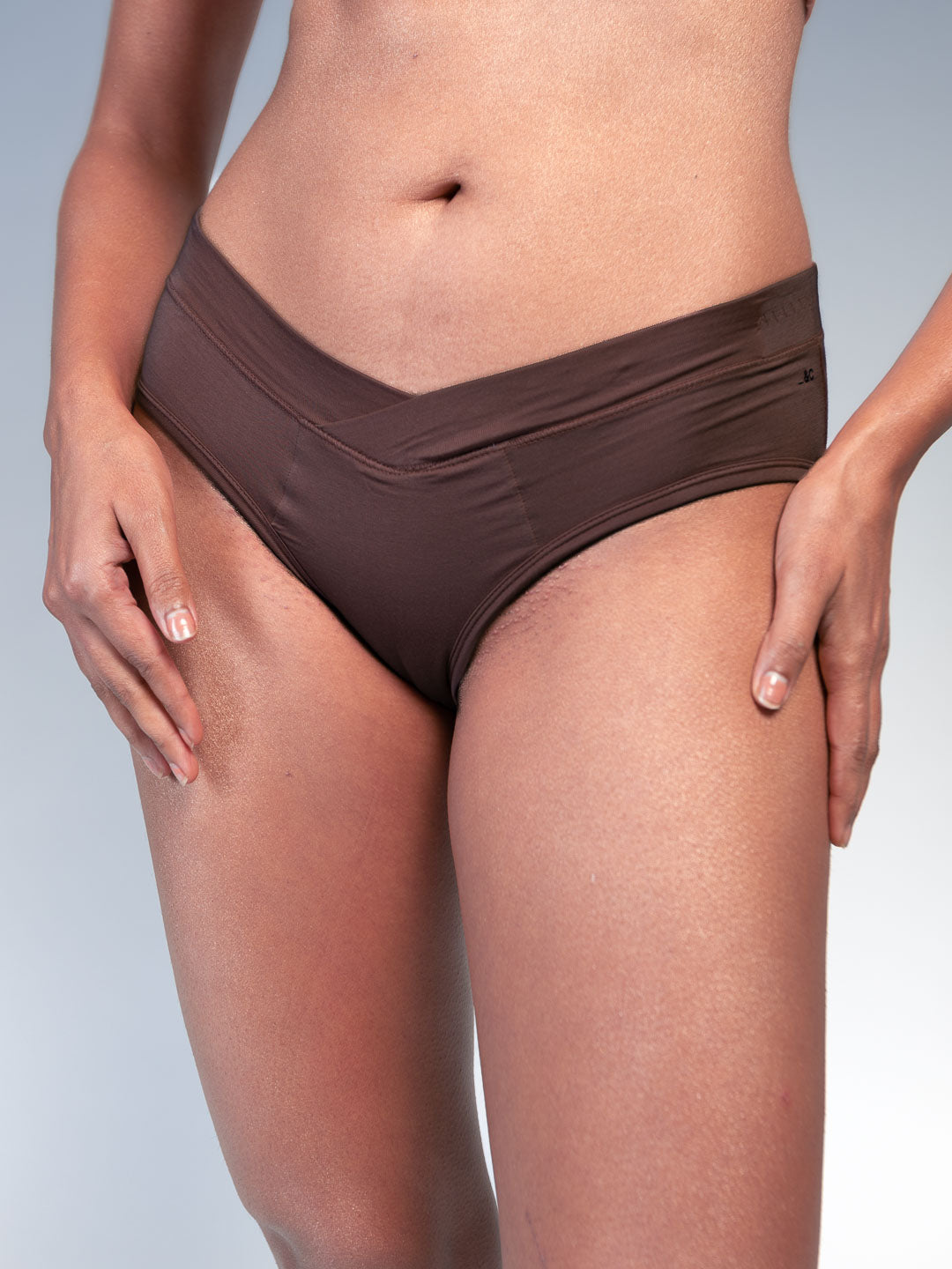 Women Maternity & After Delivery Panty Umber Front Close Up