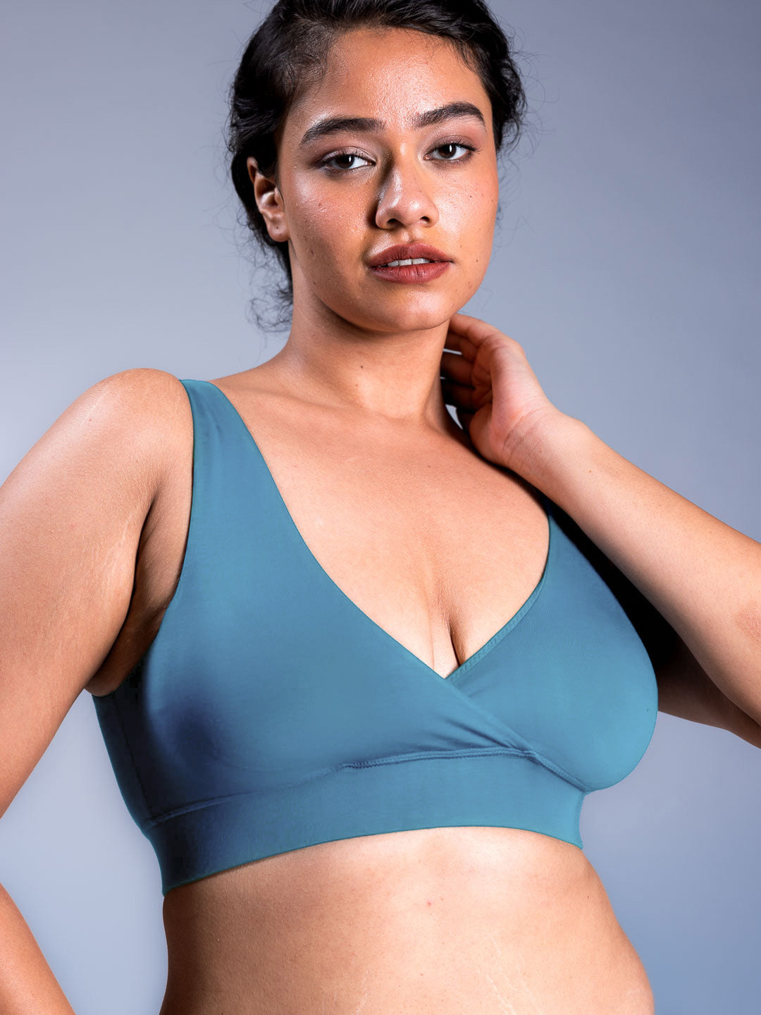 Padded Plunge Bra - Bangalore Neel