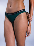 Women Bikini Briefs Racing Green Front Close Up