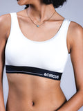 Women U-Back Lounge Bra Ivory Front Close Up