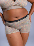 Women Boyshorts Herringbone Left Close Up
