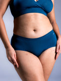 Women Bare Hipsters Blue Curacao Front Close Up