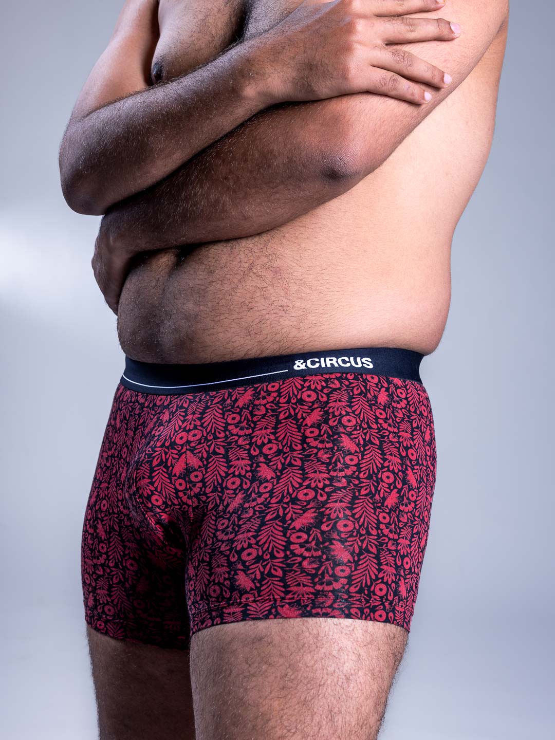 Shop Breathable Men's Boxer Briefs Red Print Online Tailor And Circus