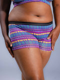 Women Boyshorts Botswana Blues Front Close Up