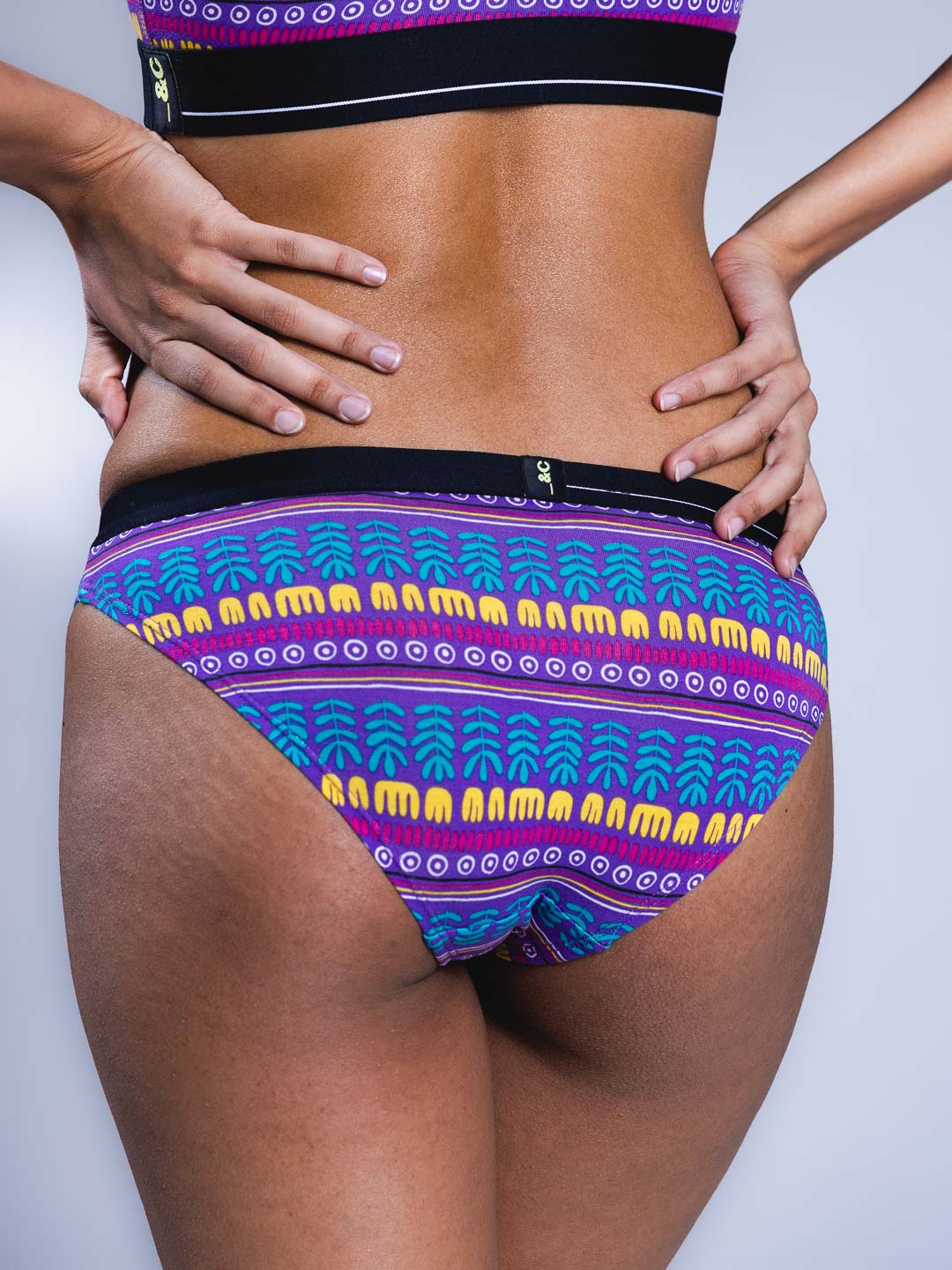 Women Bikini Briefs Botswana Blues Back Close Up