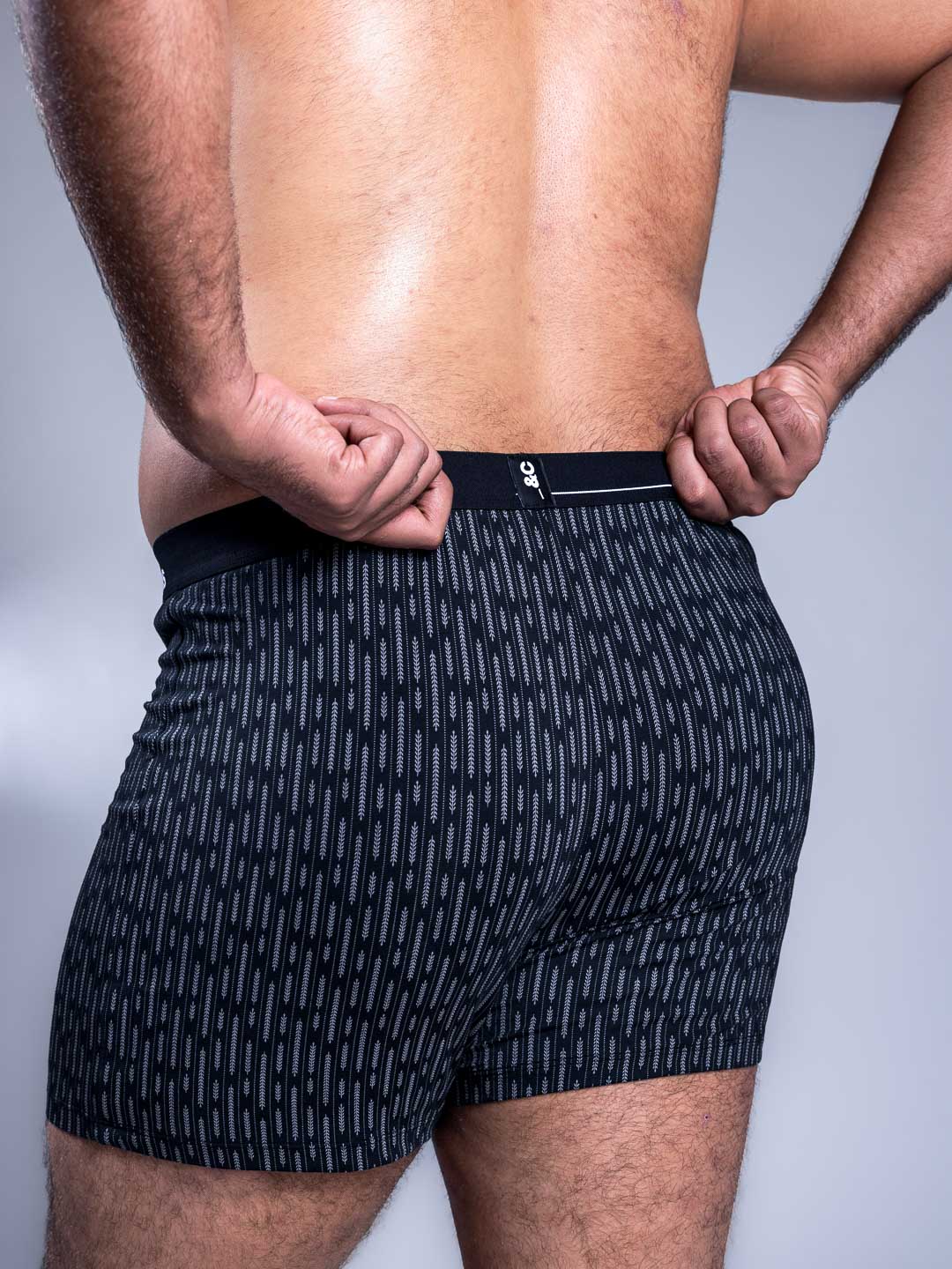 Men Boxers Architect Back Close Up