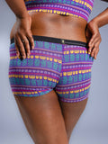 Women Boyshorts Botswana Blues Back Close Up