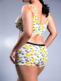 Women Boyshorts Lemon Crush Back Close Up