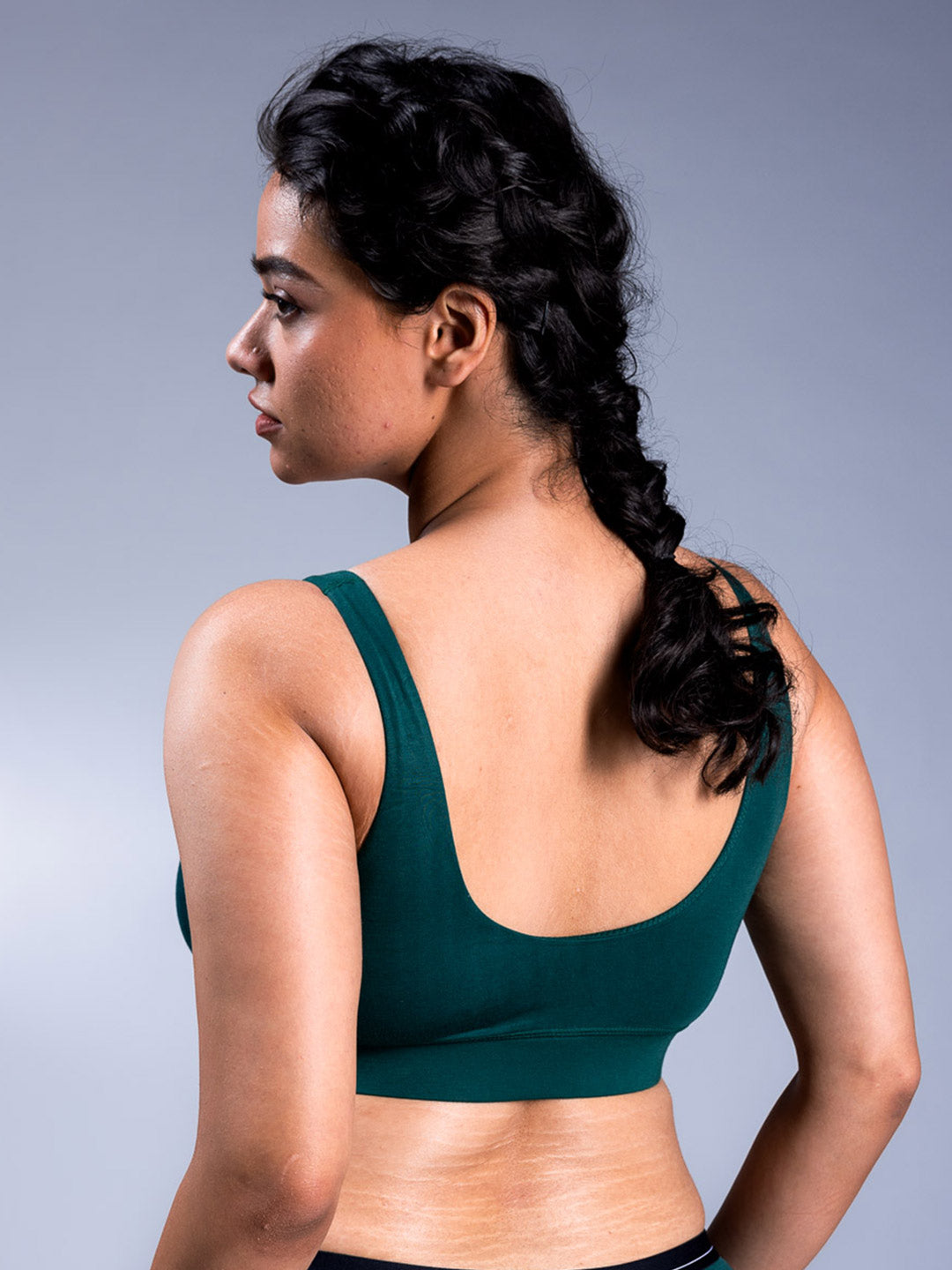 Padded Plunge Bra - Racing Green
