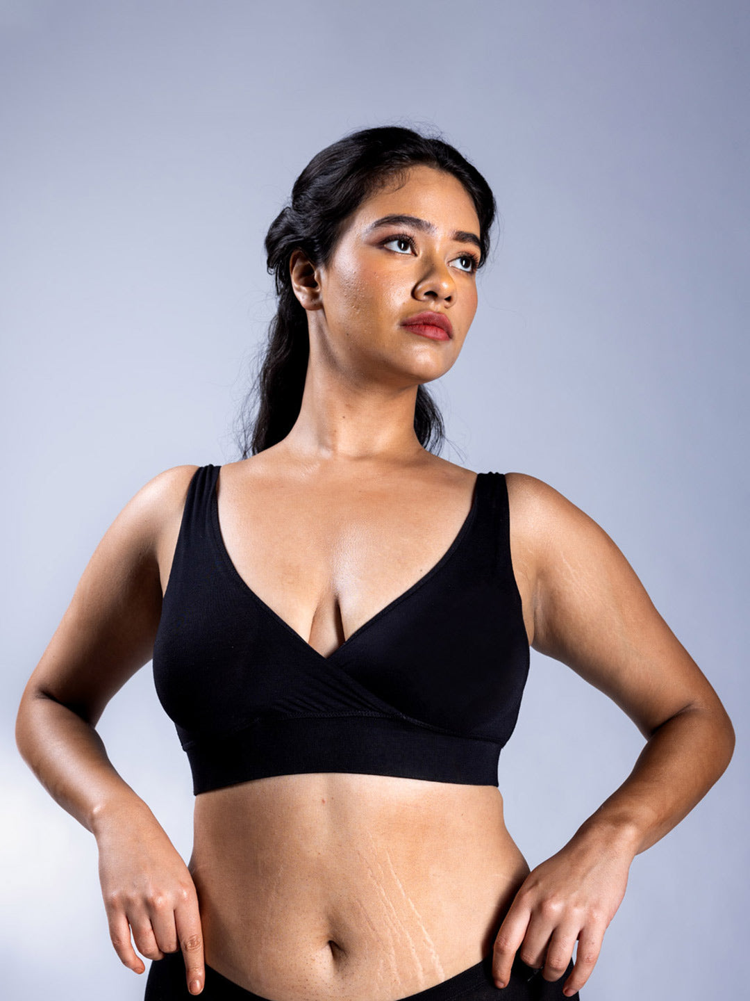 Padded Plunge Bra - Onyx