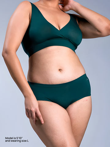 Women's Bare Hipsters - Racing Green