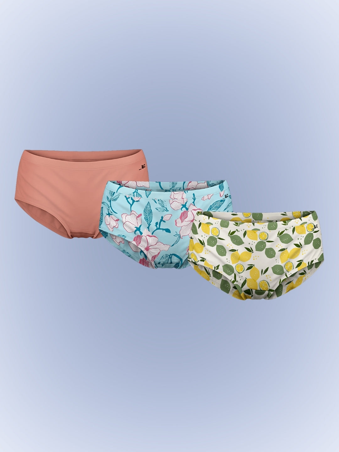PURESOFT BARE HIPSTER - PACK OF 3 - SOLID & PRINTS