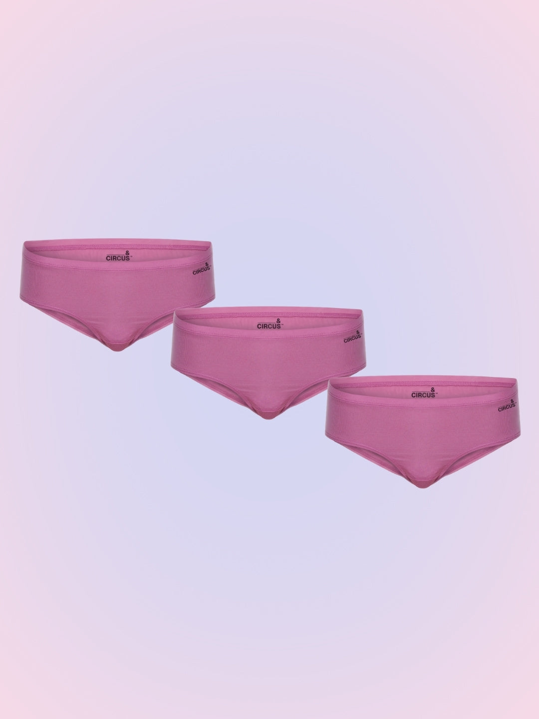 WOMEN'S BARE HIPSTER  - PACK OF 3 - LILAC