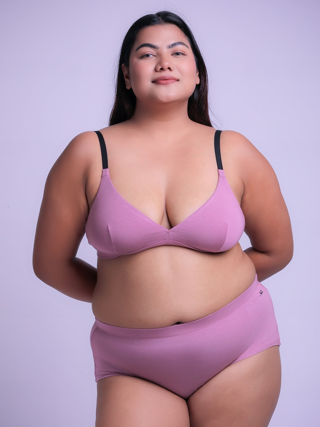 Adjustable Triangle Bra - Opera Mauve