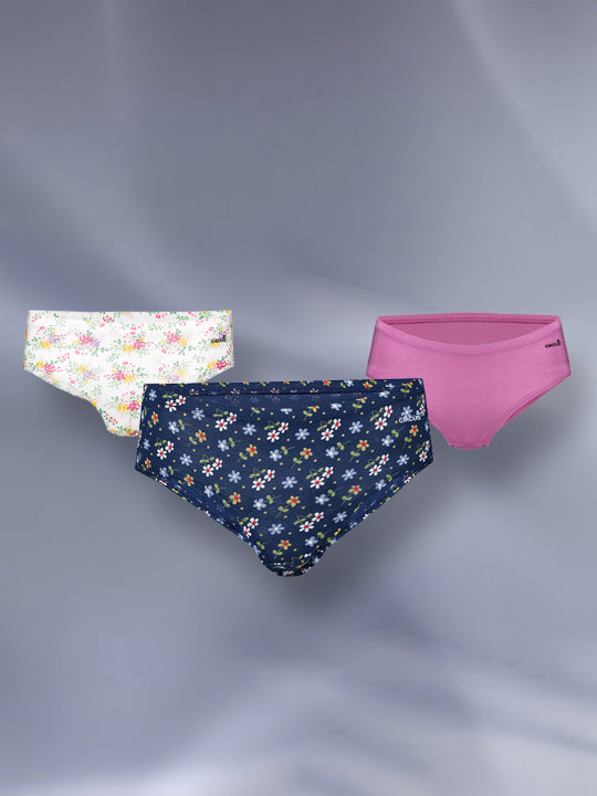 WOMEN'S BARE HIPSTER  - PACK OF 3 - SOLIDS & PRINTS