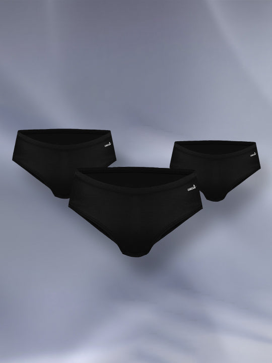 WOMEN'S BARE HIPSTER  - PACK OF 3 - JET