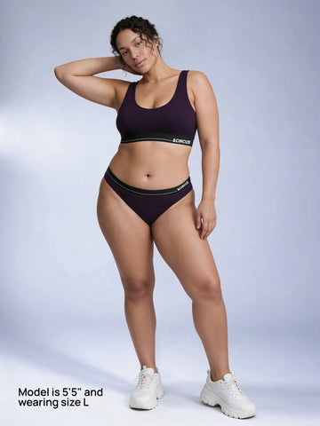 Adjustable Triangle Bra - Jujube