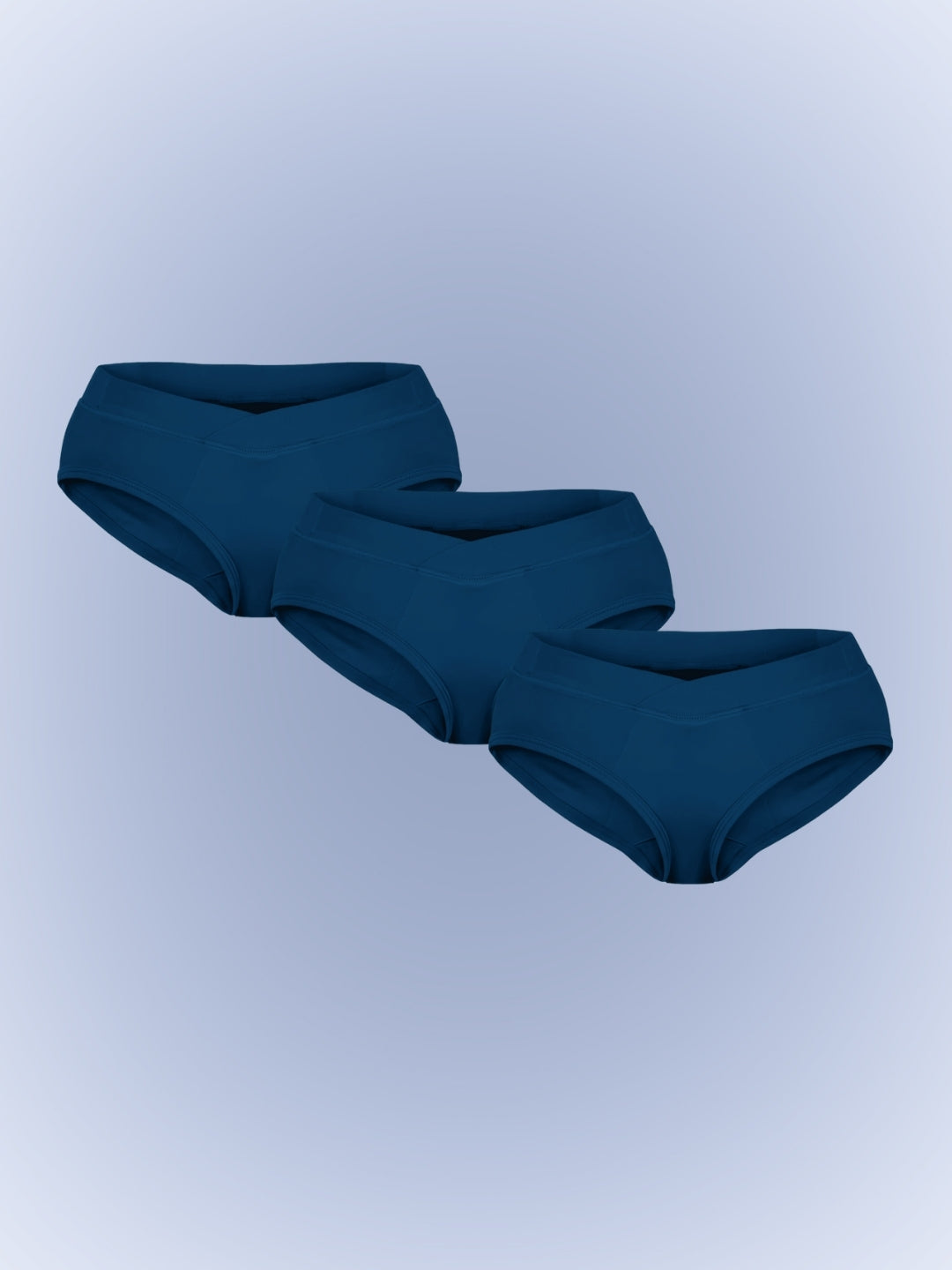 PURESOFT MATERNITY COMFORT PANTY - PACK OF 3 - BLUE CURACAO