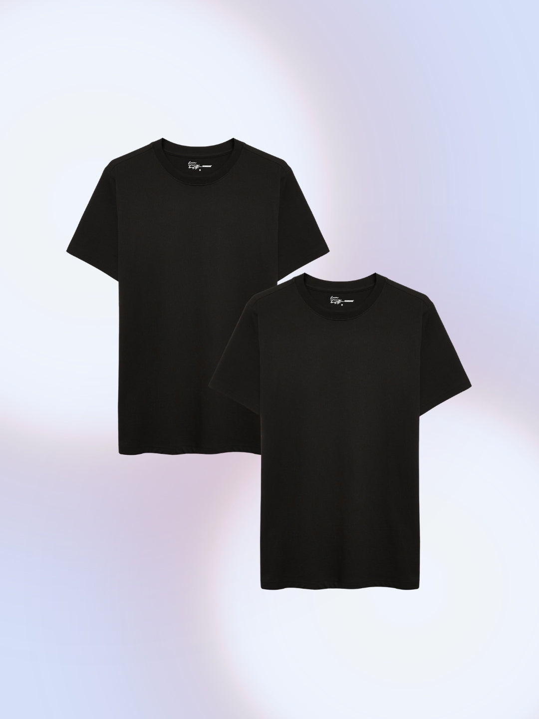 Men's Crew Neck T-shirt - Pack Of 2 - 90% Dark