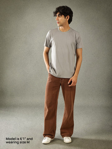 Men' Crew Neck T-shirt - Nonchalant Grey